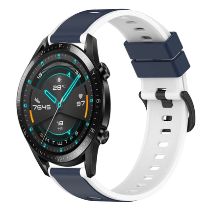 22mm Two-Color Silicone Watch Band, For Huawei Watch GT 2E, For Huawei GT2 46mm