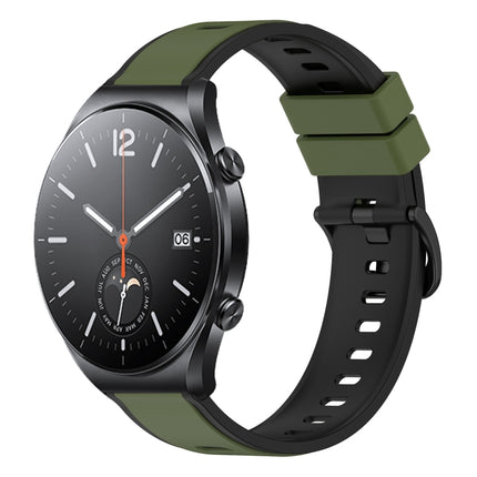 22mm Two-Color Silicone Watch Band, For Xiaomi MI Watch S1, For Xiaomi MI Watch S1 Pro