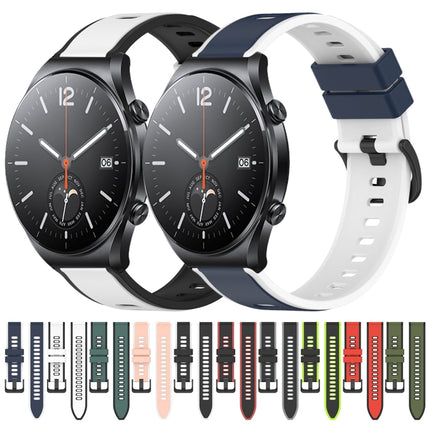 22mm Two-Color Silicone Watch Band, For Xiaomi MI Watch S1, For Xiaomi MI Watch S1 Pro
