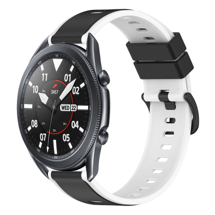 22mm Two-Color Silicone Watch Band, For Samsung Galaxy Watch3 45mm, For Samsung Galaxy Watch 46mm