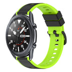 For Samsung Galaxy Watch3 45mm / Black+Lime Green