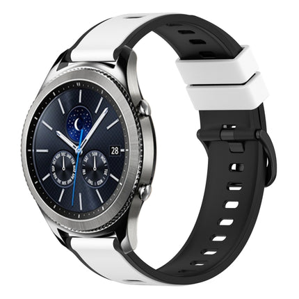 22mm Two-Color Silicone Watch Band, For Samsung Gear S3 Classic, For Samsung Gear S3 Frontier