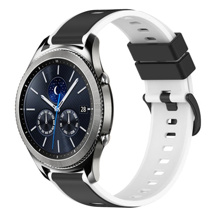 22mm Two-Color Silicone Watch Band, For Samsung Gear S3 Classic, For Samsung Gear S3 Frontier