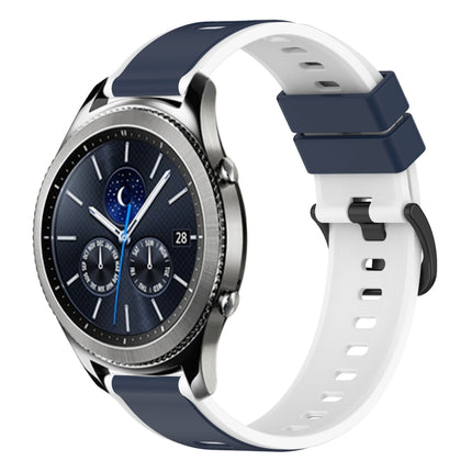 22mm Two-Color Silicone Watch Band, For Samsung Gear S3 Classic, For Samsung Gear S3 Frontier