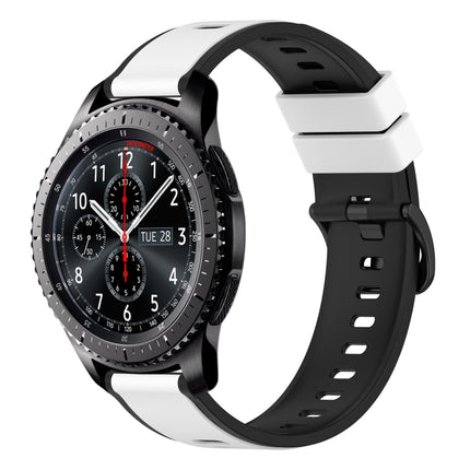 22mm Two-Color Silicone Watch Band, For Samsung Gear S3 Classic, For Samsung Gear S3 Frontier