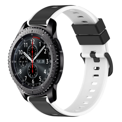 22mm Two-Color Silicone Watch Band, For Samsung Gear S3 Classic, For Samsung Gear S3 Frontier