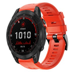 For Garmin Fenix 7 Solar / Red