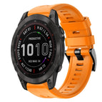 For Garmin Fenix 7 Sapphire Solar / Orange