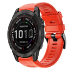 For Garmin Fenix 7 Sapphire Solar / Red