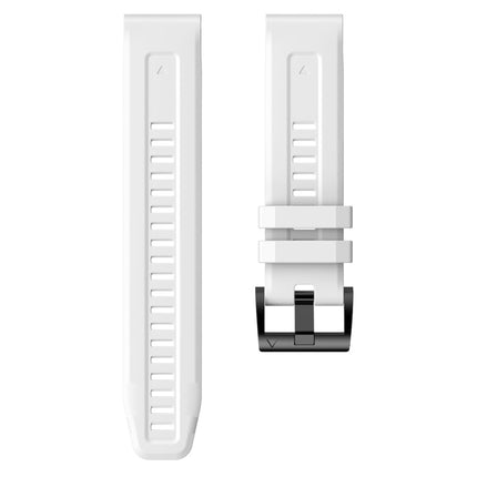 Metal Buckle Solid Color Silicone Watch Band, For Garmin Descent G1, For Garmin EPIX Gen 2, For Garmin Instinct 2