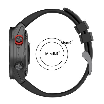 Metal Buckle Solid Color Silicone Watch Band, For Garmin Descent G1, For Garmin EPIX Gen 2, For Garmin Instinct 2