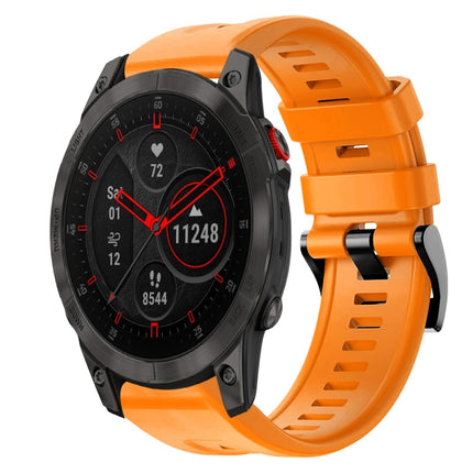 Metal Buckle Solid Color Silicone Watch Band, For Garmin Descent G1, For Garmin EPIX Gen 2, For Garmin Instinct 2