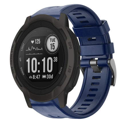 Metal Buckle Solid Color Silicone Watch Band, For Garmin Descent G1, For Garmin EPIX Gen 2, For Garmin Instinct 2