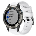 For Garmin Quatix 5 Sapphire / White