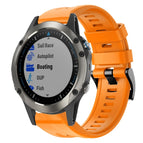 For Garmin Quatix 5 Sapphire / Orange