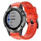 For Garmin Quatix 5 Sapphire / Red
