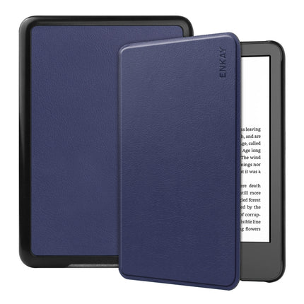 For Amazon Kindle 2022 Gen11 ENKAY Custer Texture Leather Smart Case
