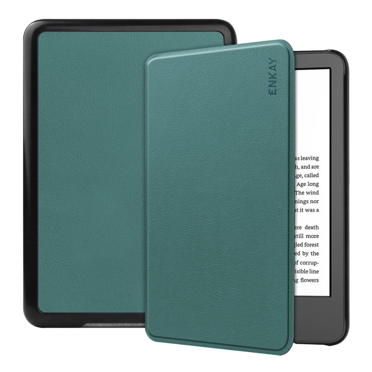 For Amazon Kindle 2022 Gen11 ENKAY Custer Texture Leather Smart Case