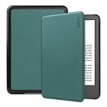 For Amazon Kindle 2022 Gen11 ENKAY Custer Texture Leather Smart Case