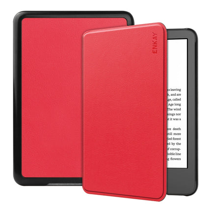 For Amazon Kindle 2022 Gen11 ENKAY Custer Texture Leather Smart Case