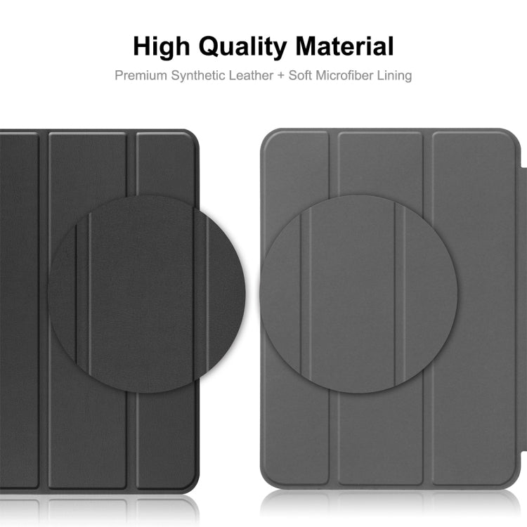 For Lenovo Tab P11 Pro Gen2 11.2 inch 2022 ENKAY Tri-fold Custer Texture Leather Stand Smart Case, For Lenovo Tab P11 Pro Gen2 11.2 inch 2022