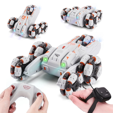 MoFun Five-wheeled Stunt Car 360-degree Swing Arm 2.4G Multifunctional RC Car, Single control, Double control