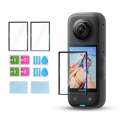 Para Insta360 X3 STARTRC 2 piezas de película protectora curva transparente HD para Insta360 X3