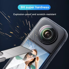 For Insta360 X3 STARTRC 2pcs Transparent HD Curved Protective Film, For Insta360 X3