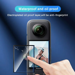 For Insta360 X3 STARTRC 2pcs Transparent HD Curved Protective Film, For Insta360 X3