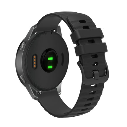 18mm Wavy Dotted Solid-Color Silicone Watch Band, For Garmin Venu 2S, For Garmin Vivomove 3S