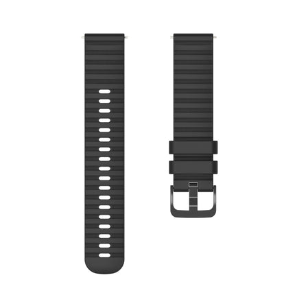 18mm Wavy Dotted Solid-Color Silicone Watch Band, For Garmin Venu 2S, For Garmin Vivomove 3S