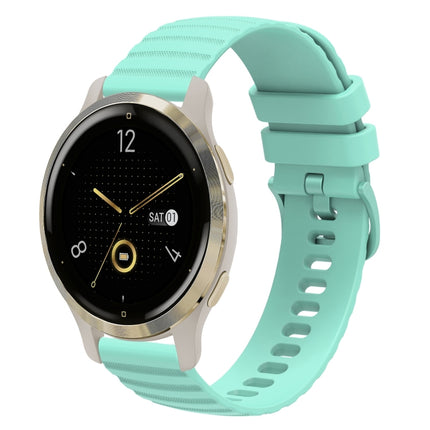 18mm Wavy Dotted Solid-Color Silicone Watch Band, For Garmin Venu 2S, For Garmin Vivomove 3S