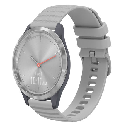18mm Wavy Dotted Solid-Color Silicone Watch Band, For Garmin Venu 2S, For Garmin Vivomove 3S