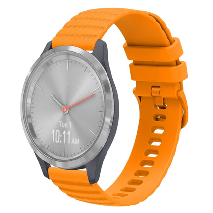 18mm Wavy Dotted Solid-Color Silicone Watch Band, For Garmin Venu 2S, For Garmin Vivomove 3S
