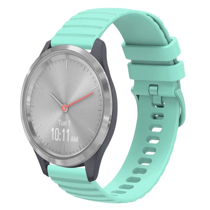 18mm Wavy Dotted Solid-Color Silicone Watch Band, For Garmin Venu 2S, For Garmin Vivomove 3S