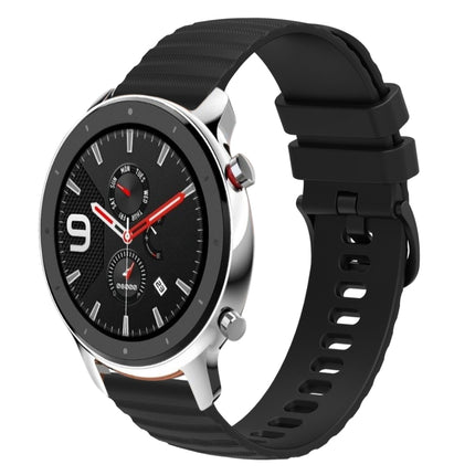 22mm Wavy Dotted Solid-Color Silicone Watch Band, For Amazfit GTR 4, For Amazfit GTR 3