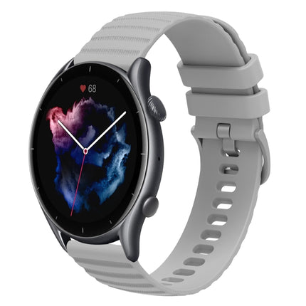 22mm Wavy Dotted Solid-Color Silicone Watch Band, For Amazfit GTR 3 Pro, For Amazfit GTR 2e