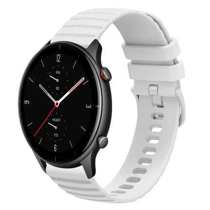 22mm Wavy Dotted Solid-Color Silicone Watch Band, For Amazfit GTR 3 Pro, For Amazfit GTR 2e
