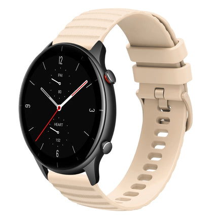 22mm Wavy Dotted Solid-Color Silicone Watch Band, For Amazfit GTR 3 Pro, For Amazfit GTR 2e