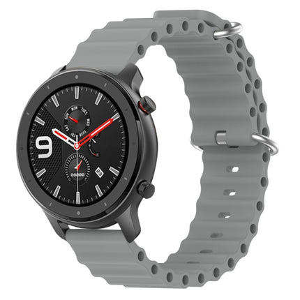 Ocean Style Solid Color Silicone Watch Band, For Amazfit GTR 4 22mm