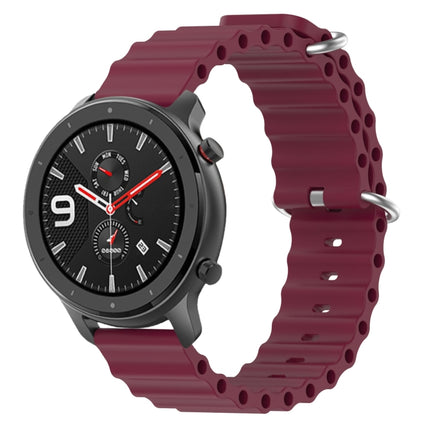 Ocean Style Solid Color Silicone Watch Band, For Amazfit GTR 4 22mm