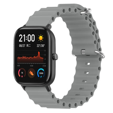 Ocean Style Solid Color Silicone Watch Band, For Amazfit GTS 4 Mini 20mm