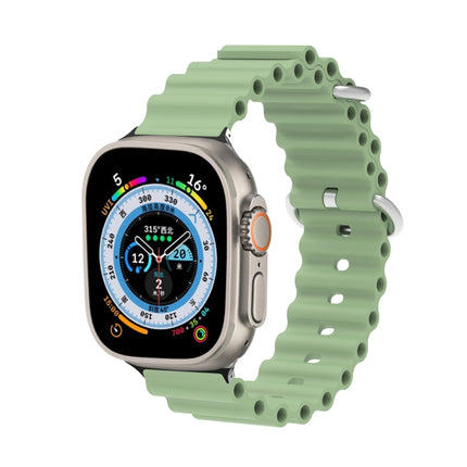 Ocean Silicone Metal Head Watch Band, For Apple Watch Ultra 49mm / Series 8&7 45mm