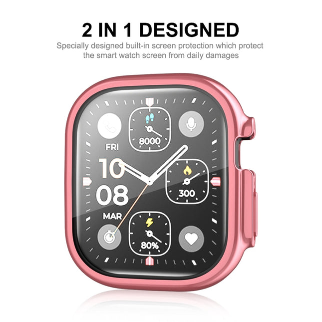 For Apple Watch Ultra 3 / 2 / 1 49mm ENKAY Full Coverage Electroplated Soft TPU Case with Screen Film