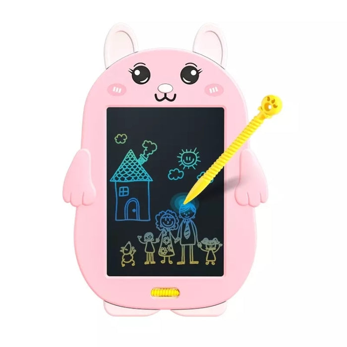 HYD-8511 Cartoon KIds LCD ABS Graffiti Drawing Colorful Hands Writing Board, Rabbit