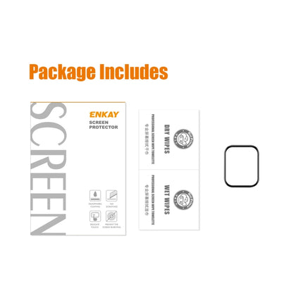 For Amazfit GTS 4 ENKAY 3D Full Coverage Soft PC Edge + PMMA HD Screen Protector Film, 1pcs, 2pcs, 5pcs, 10pcs