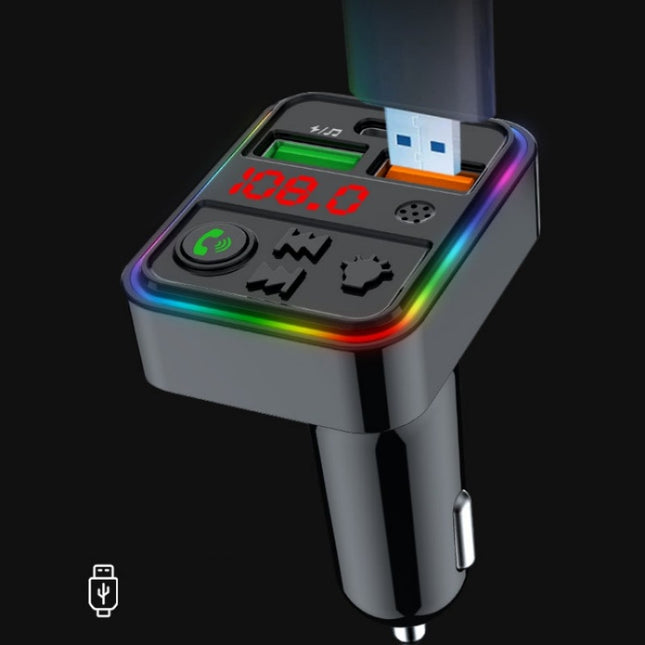 PDF18 Mobile Phone Charger Adapter USB+Type-C PD25W QC3.0 Car Phone Adapter Cigarette Lighter