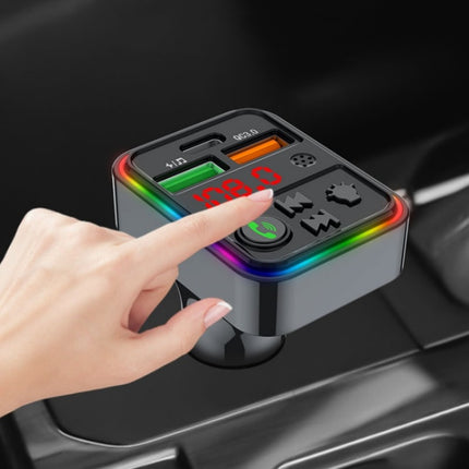 PDF18 Mobile Phone Charger Adapter USB+Type-C PD25W QC3.0 Car Phone Adapter Cigarette Lighter