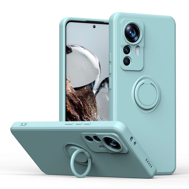Ring Kickstand TPU Silicone Phone Case, For Xiaomi 12T / 12T Pro
