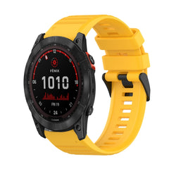 26mm Horizontal Texture Silicone Watch Band with Removal Tool, For Garmin Fenix 7X, For Garmin Fenix 7X Solar, For Garmin Tactix Delta